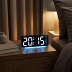 7'' LED Digital Alarm Clock Table Clock Three-Level Adjustable Brightness Dimmer/Dual Alarm/Temp/Date/Night Light for Bedrooms