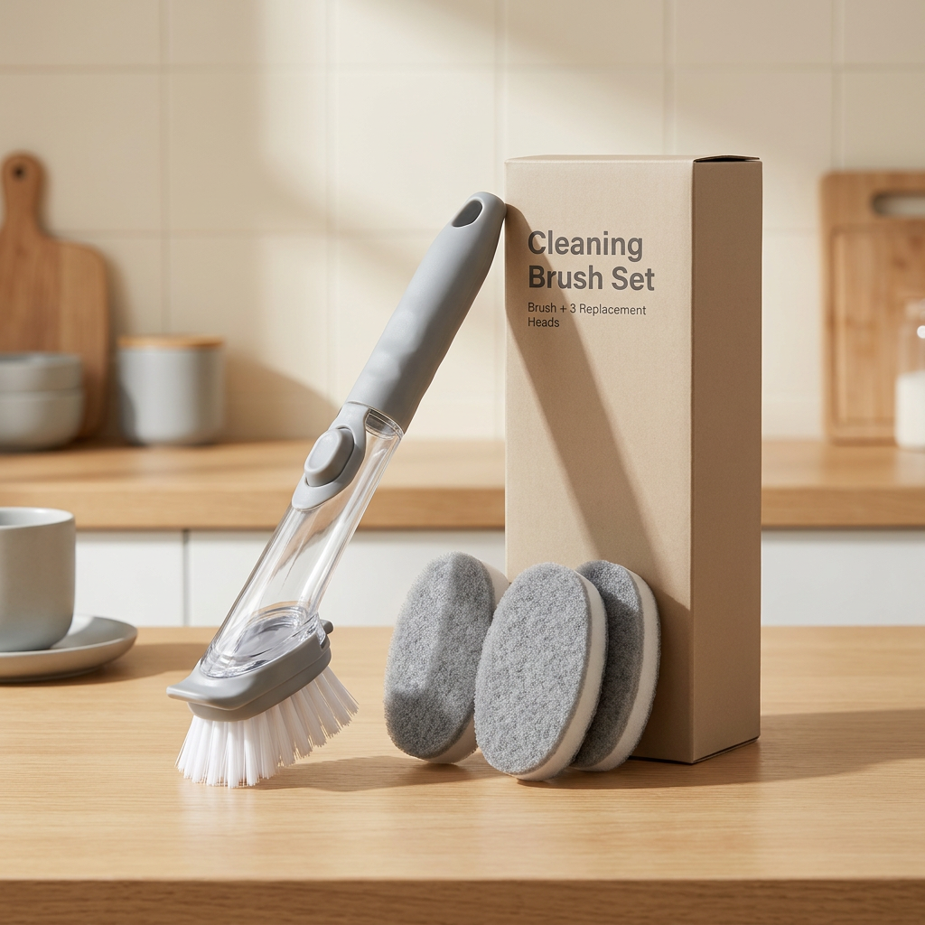 Lineva DishEase™ -  2-in-1 Soap Dispensing Brush
