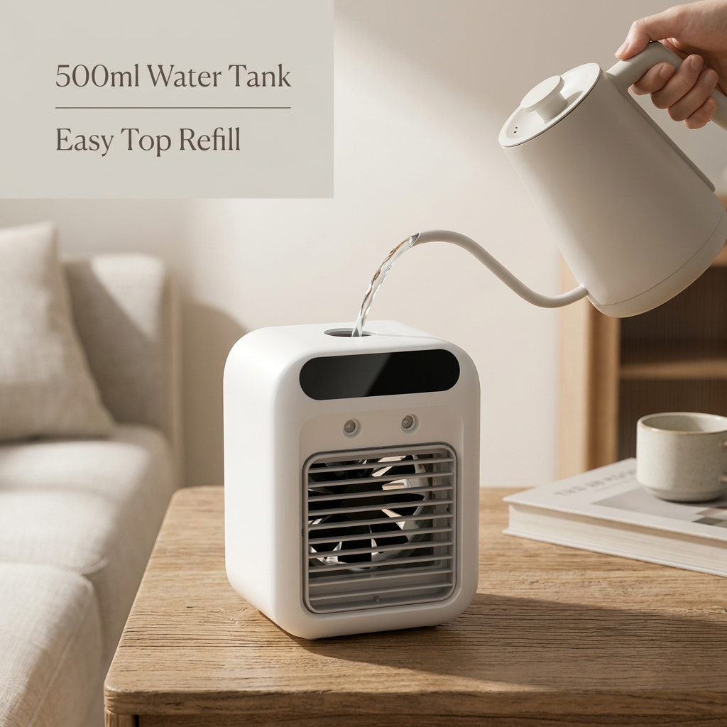 Lineva CoolBreeze™ - Rechargeable Mini Air Cooler