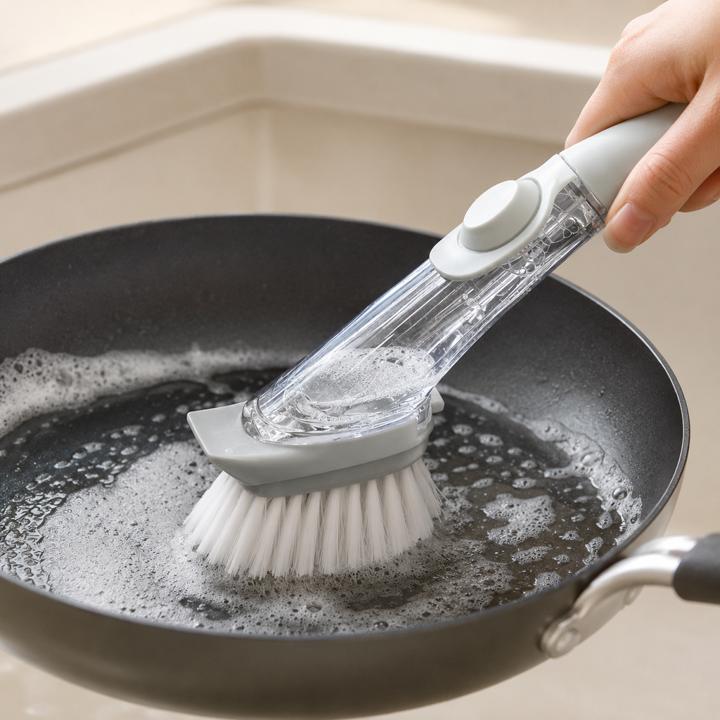 Lineva DishEase™ -  2-in-1 Soap Dispensing Brush