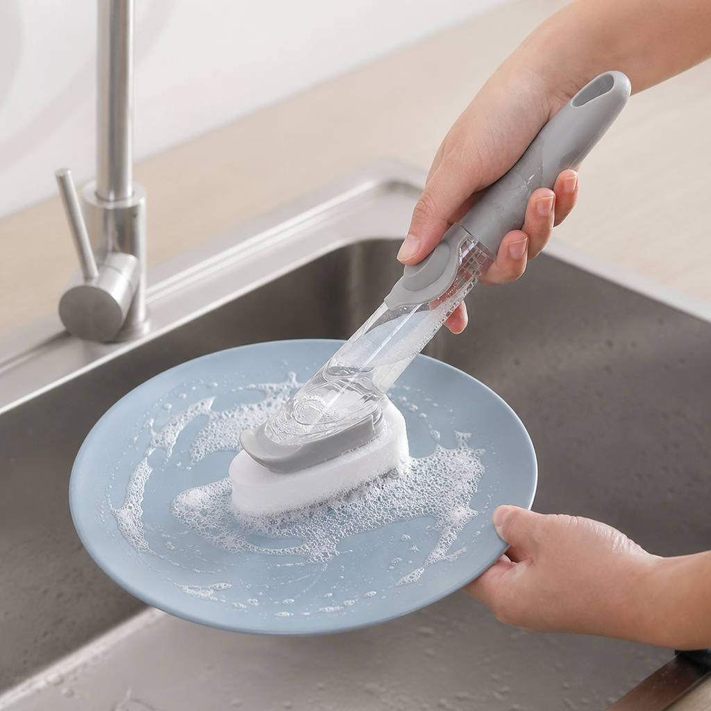 Lineva DishEase™ -  2-in-1 Soap Dispensing Brush