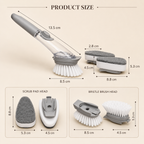 Lineva DishEase™ -  2-in-1 Soap Dispensing Brush