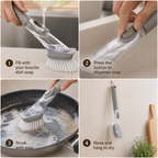 Lineva DishEase™ -  2-in-1 Soap Dispensing Brush