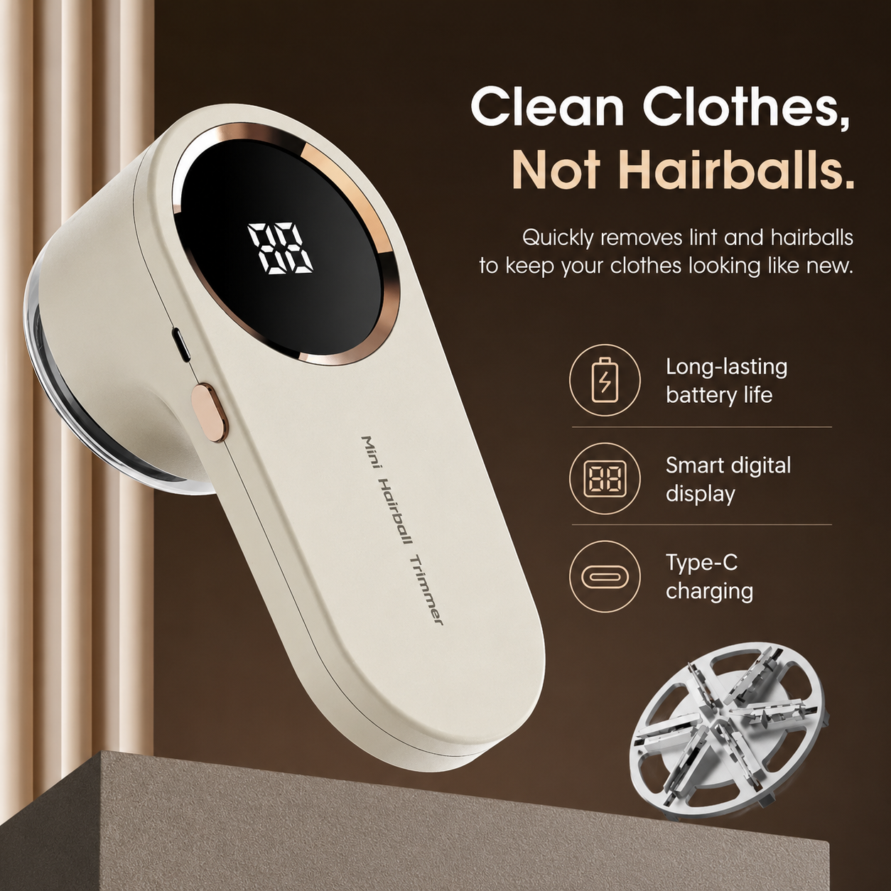 Lineva LintPro™ - Electric Fuzz & Lint Remover