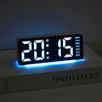 7'' LED Digital Alarm Clock Table Clock Three-Level Adjustable Brightness Dimmer/Dual Alarm/Temp/Date/Night Light for Bedrooms