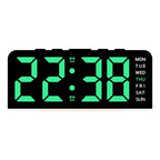 7'' LED Digital Alarm Clock Table Clock Three-Level Adjustable Brightness Dimmer/Dual Alarm/Temp/Date/Night Light for Bedrooms