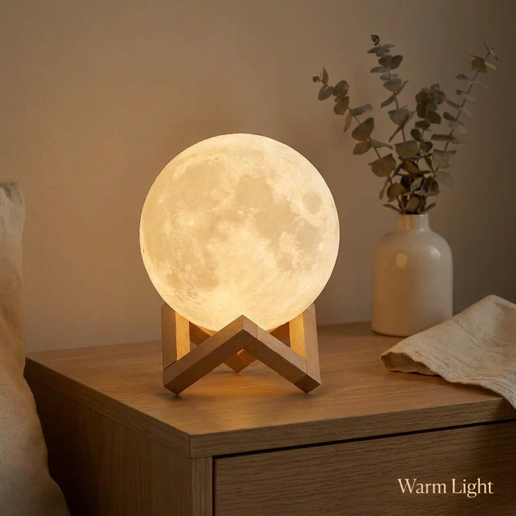 Lineva DreamMoon™ - 3D Galaxy Moon Lamp