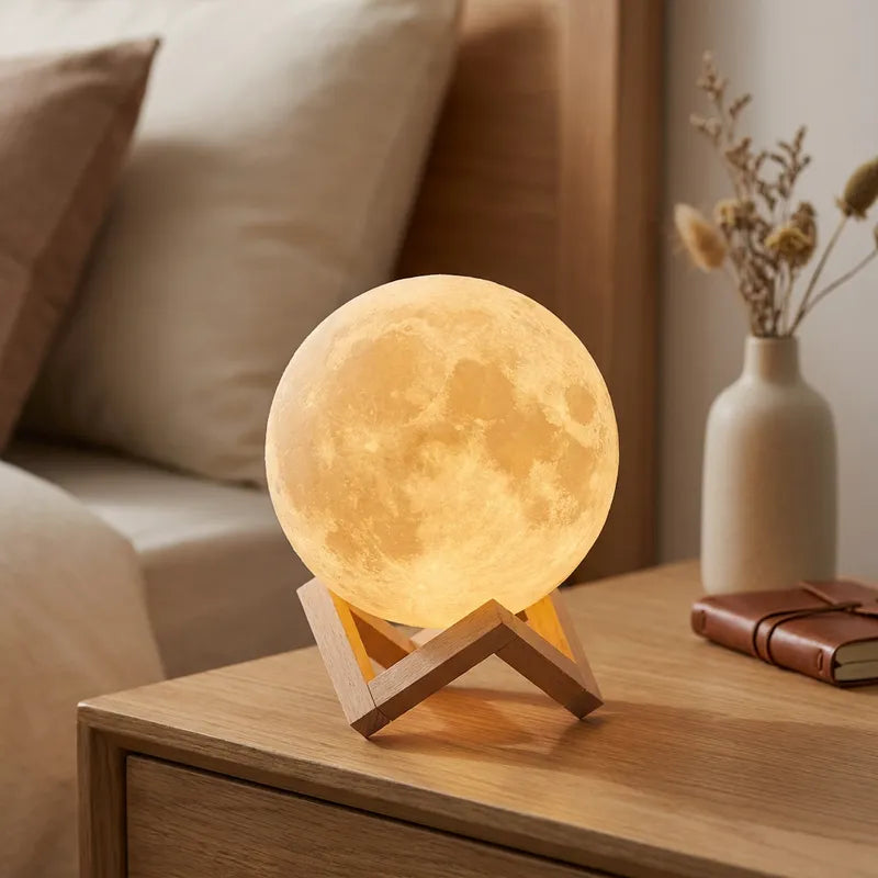 Lineva DreamMoon™ - 3D Galaxy Moon Lamp